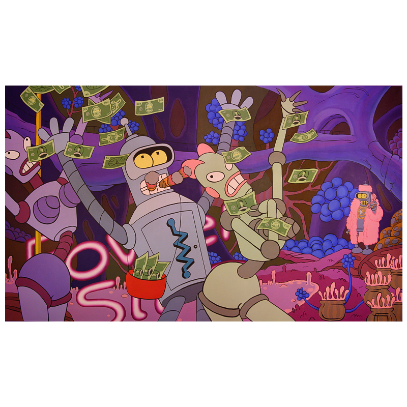 Картина Futurama Bender Make it Rain