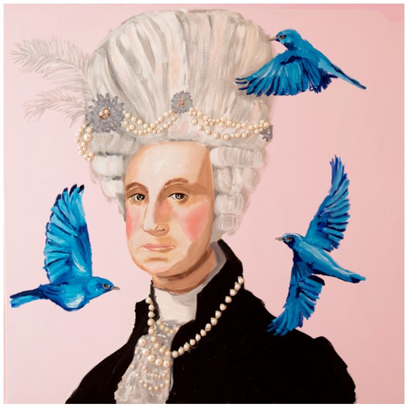 Картина Georgina Washington with Blue Birds