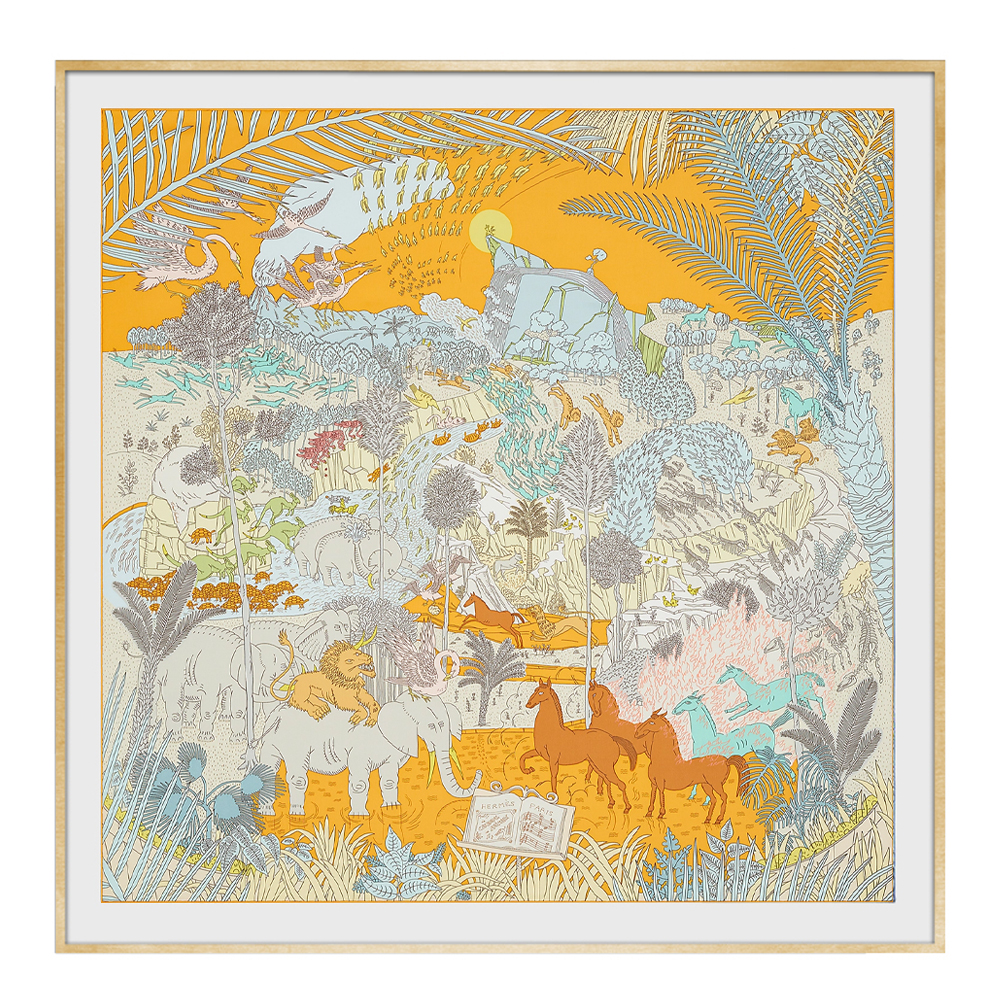 Картина Hermes Le Carnaval des Animaux Orange
