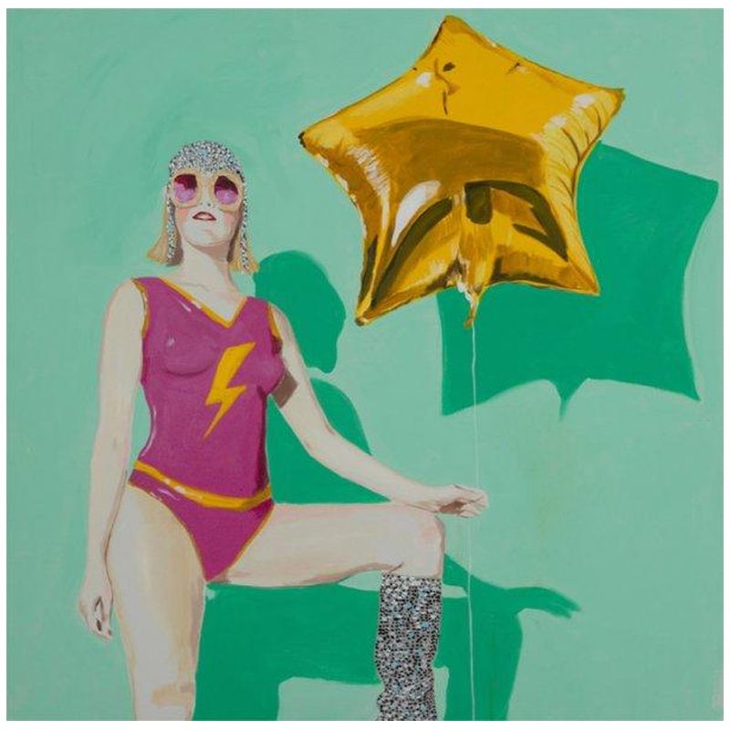 Картина Shannon Lightning Bolt Super Hero with Star Balloon