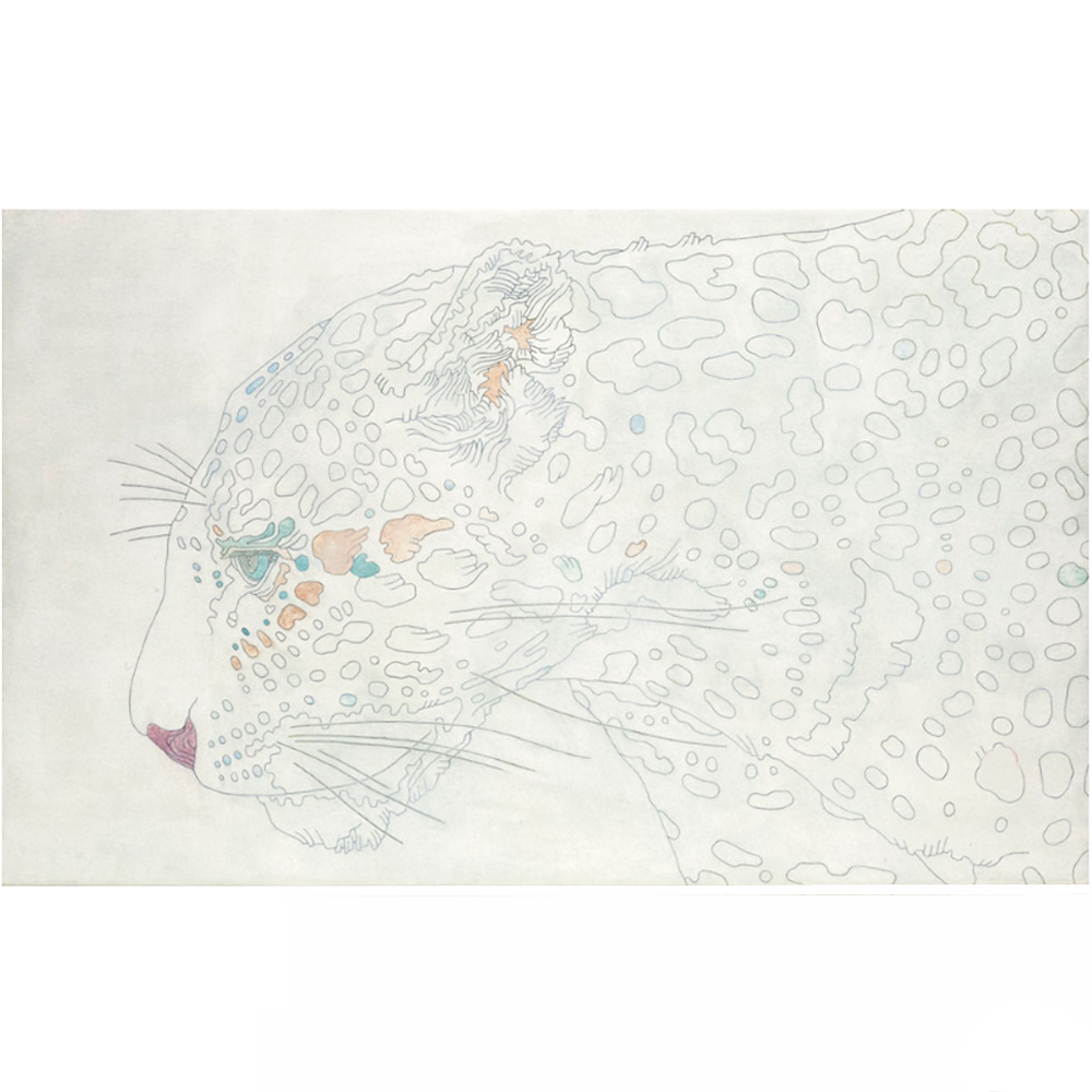 Картина белая Пантера Predatory Panther Family