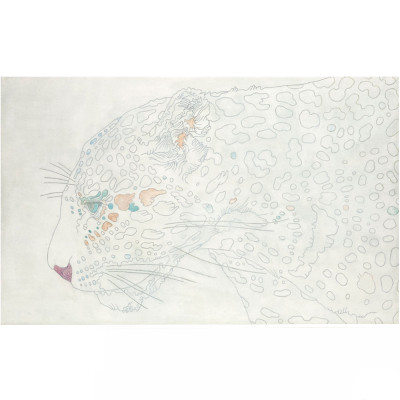 Картина белая Пантера Predatory Panther Family