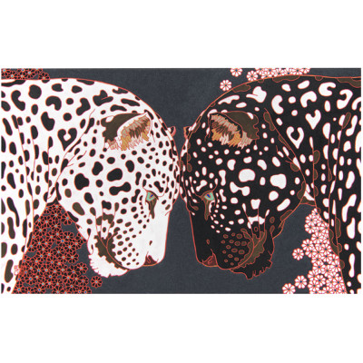 Картина Пантеры белая и чёрная Predatory Panther Family