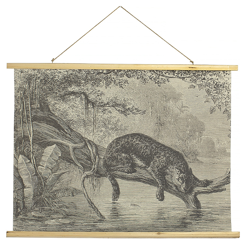 Картина подвесная Leopard on a Tree Poster