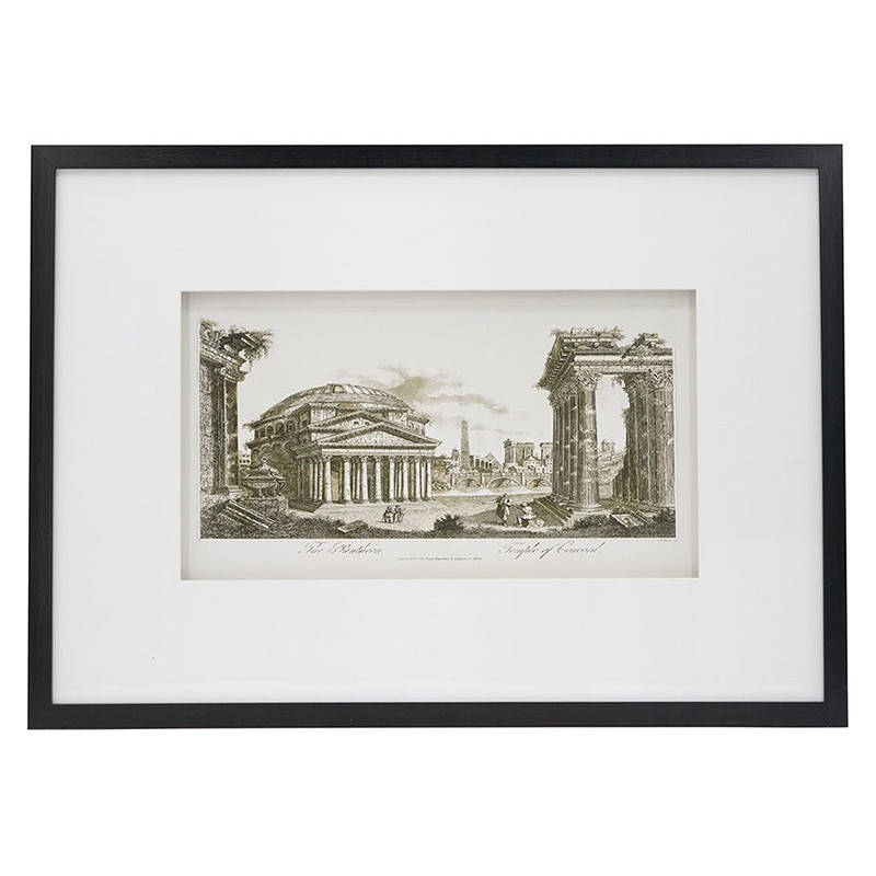 Картина с изображением архитектурных строений Roman paintings
