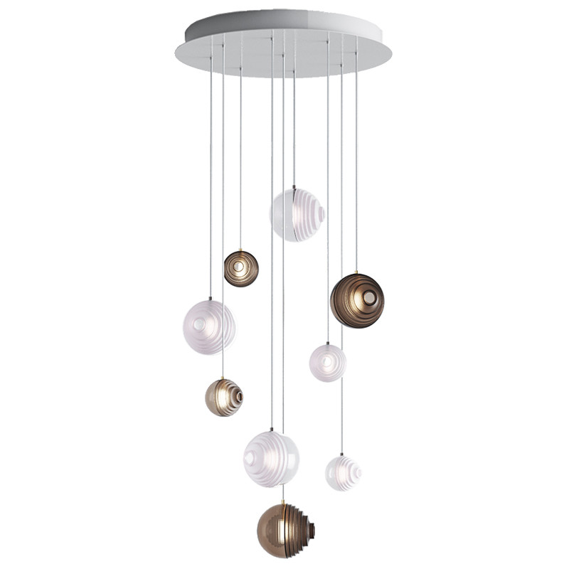 Каскадная Люстра Loft Industry Modern Glass Universe