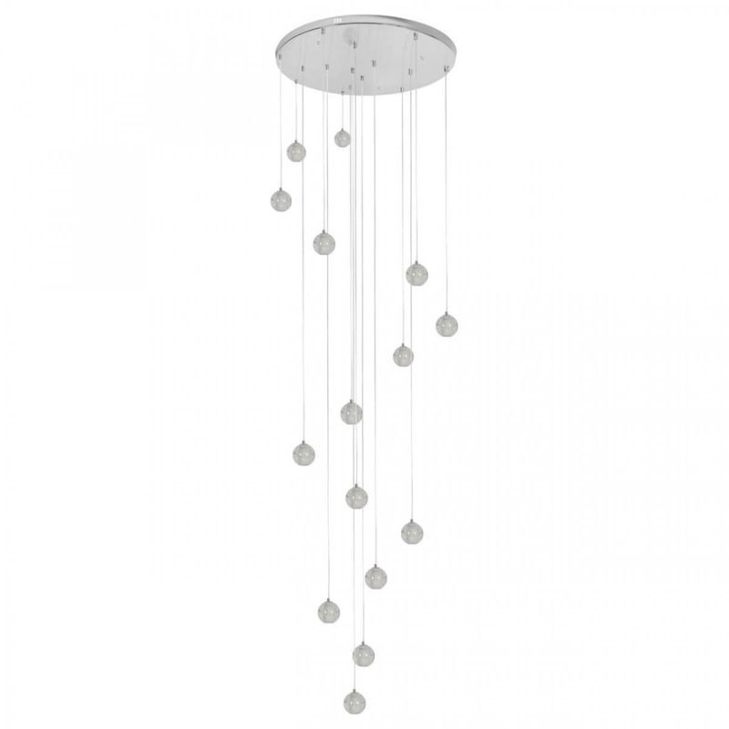 Каскадная Светодиодная Люстра Bocci 15 шаров Led Crystal Glass