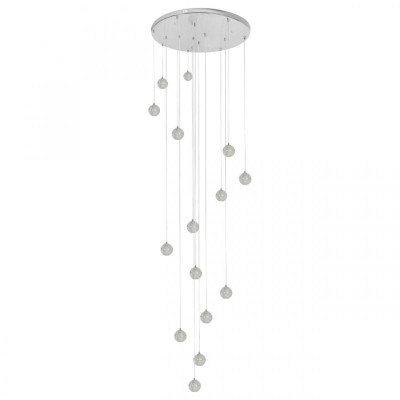 Каскадная Светодиодная Люстра Bocci 15 шаров Led Crystal Glass