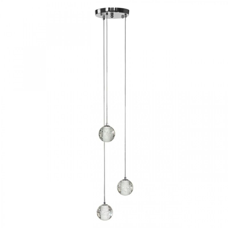 Каскадная Светодиодная Люстра Bocci 3 шара Led Crystal Glass