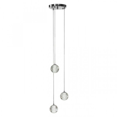 Каскадная Светодиодная Люстра Bocci 3 шара Led Crystal Glass