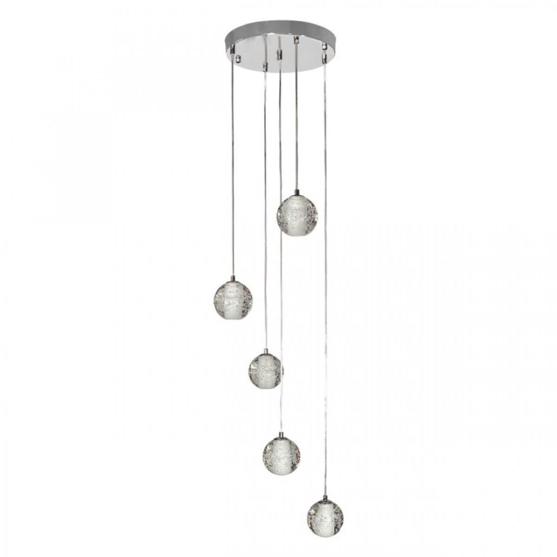Каскадная Светодиодная Люстра Bocci 5 шаров Led Crystal Glass
