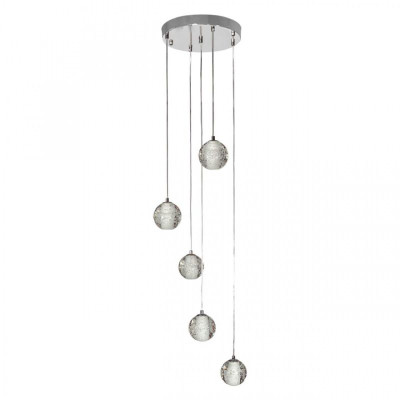 Каскадная Светодиодная Люстра Bocci 5 шаров Led Crystal Glass