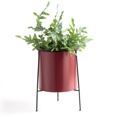 Кашпо из металла Elevated Planters красное