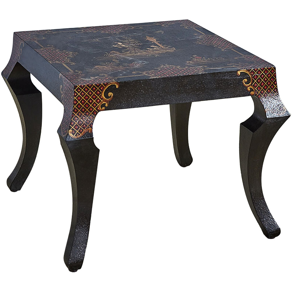 Квадратный кофейный стол Шинуазри с фигурными ножками Chinoiserie Collection Coffee Table