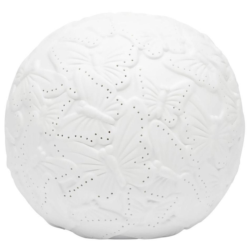 Керамическая настольная лампа White Butterfly