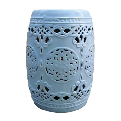 Керамический табурет Blue Ceramic Patterned Chair