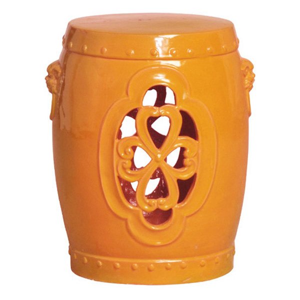 Керамический табурет Clover Garden Stool - Orange