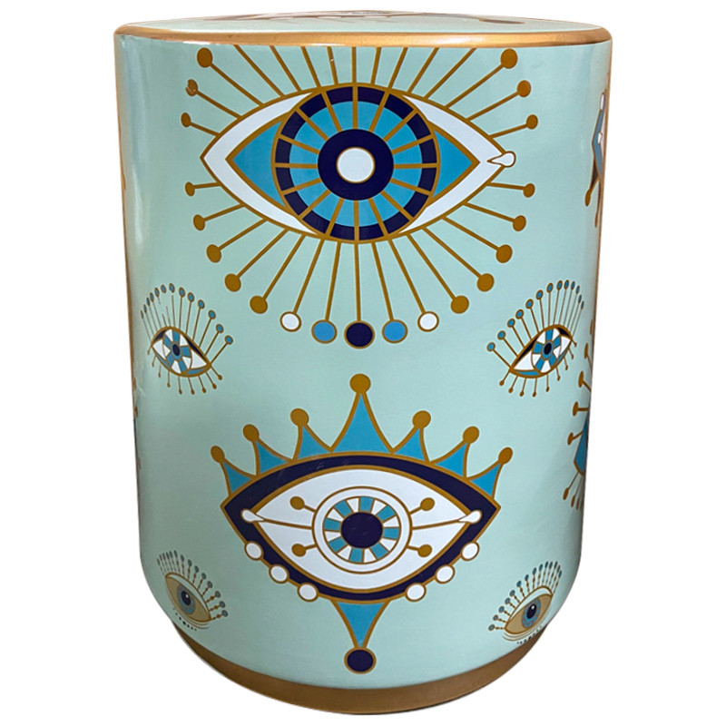Керамический табурет Eyes Blue Ceramic Stool