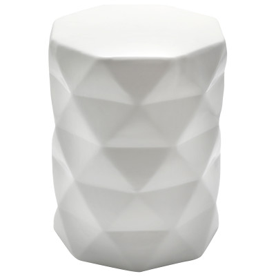Керамический табурет Octagon Geometric - White