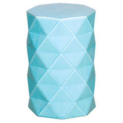Керамический табурет Octagon Geometric Blue