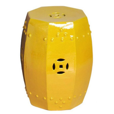 Керамический табурет Octagon Prosperity Garden Stool - Yellow
