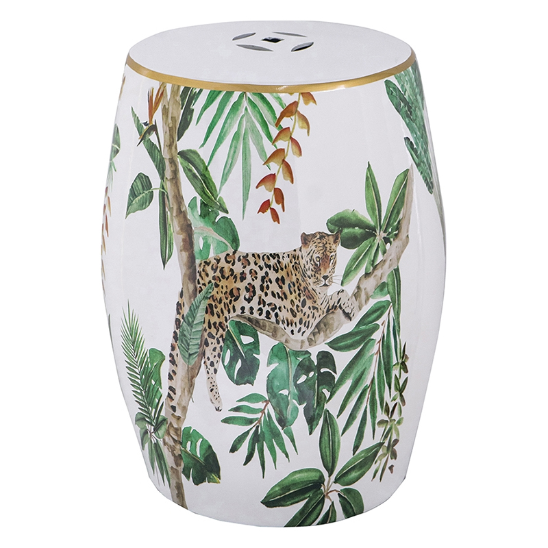 Керамический табурет Tropical Leopard