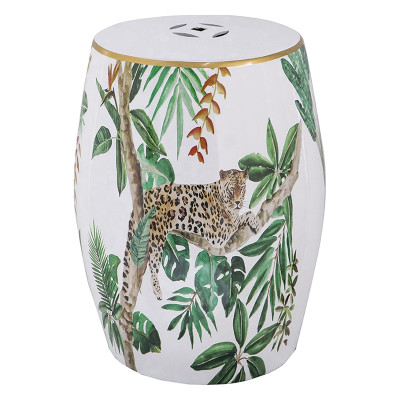 Керамический табурет Tropical Leopard