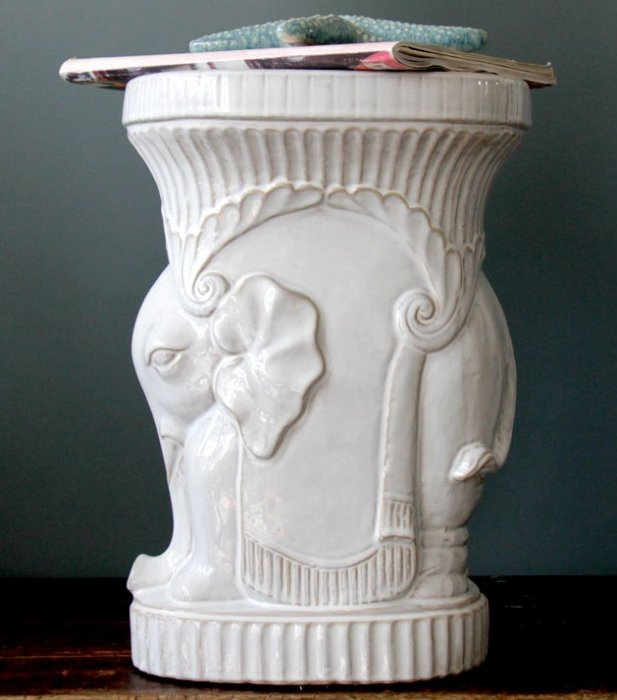 Керамический табурет White Elephant