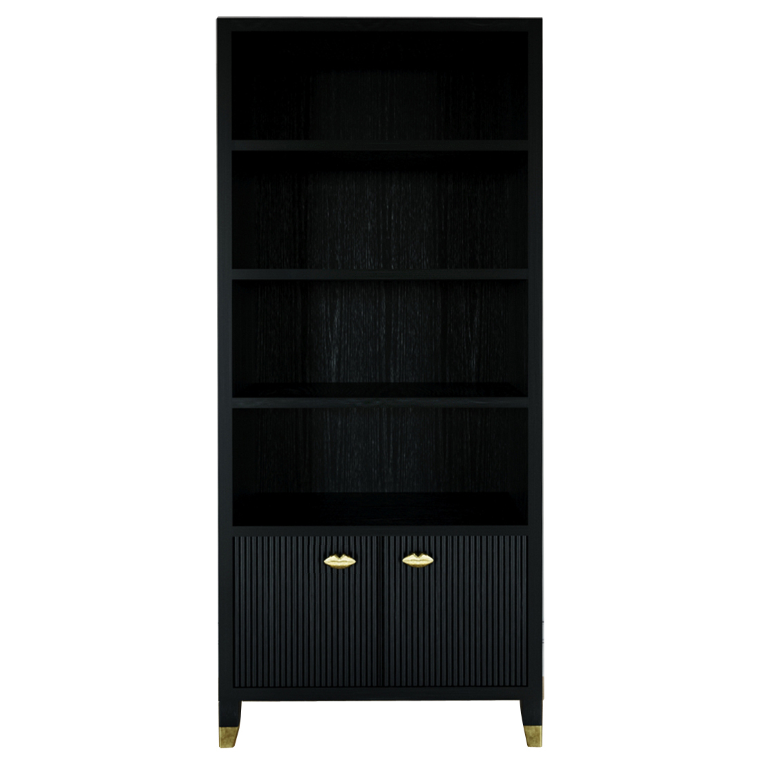 Книжный Стеллаж Elsa Dreams Black с задней стенкой