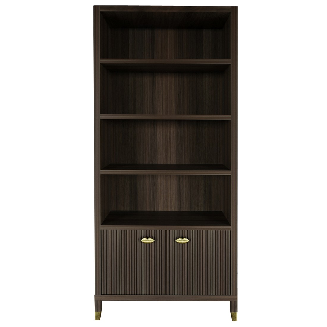 Книжный Стеллаж Elsa Dreams Walnut с задней стенкой