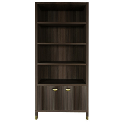 Книжный Стеллаж Elsa Dreams Walnut с задней стенкой