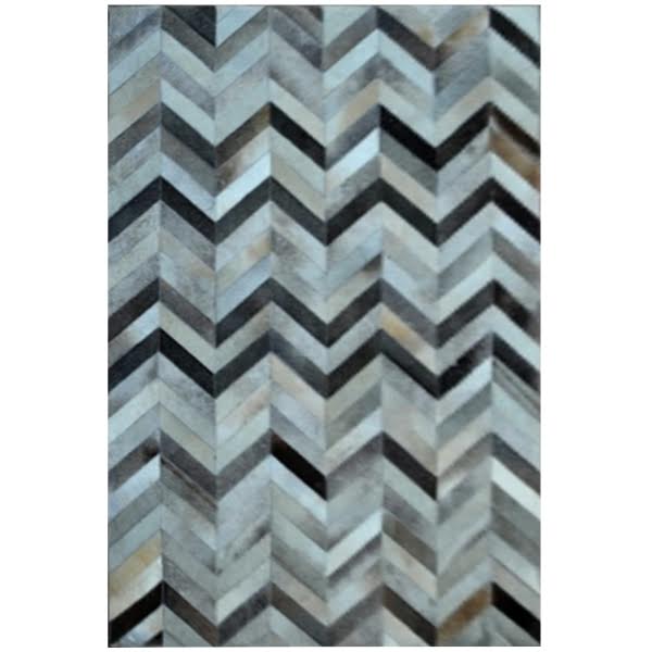 Ковер Geometry Zig из шкуры буйвола