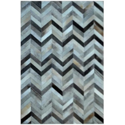 Ковер Geometry Zig из шкуры буйвола