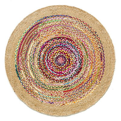 Ковер Round Multicolored Carpet джут и хлопок