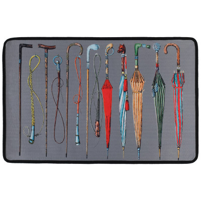 Ковер Umbrellas And Canes Fornasetti Rug gray