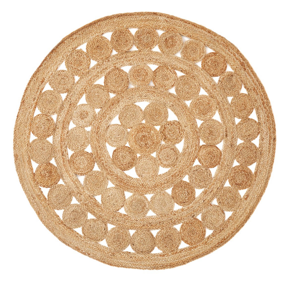 Ковер Wicker Circles Carpet 100% джут