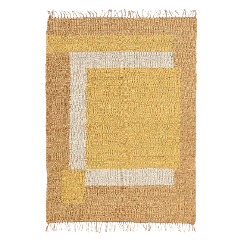Ковер с бахромой Carpet Yellow 100% джут
