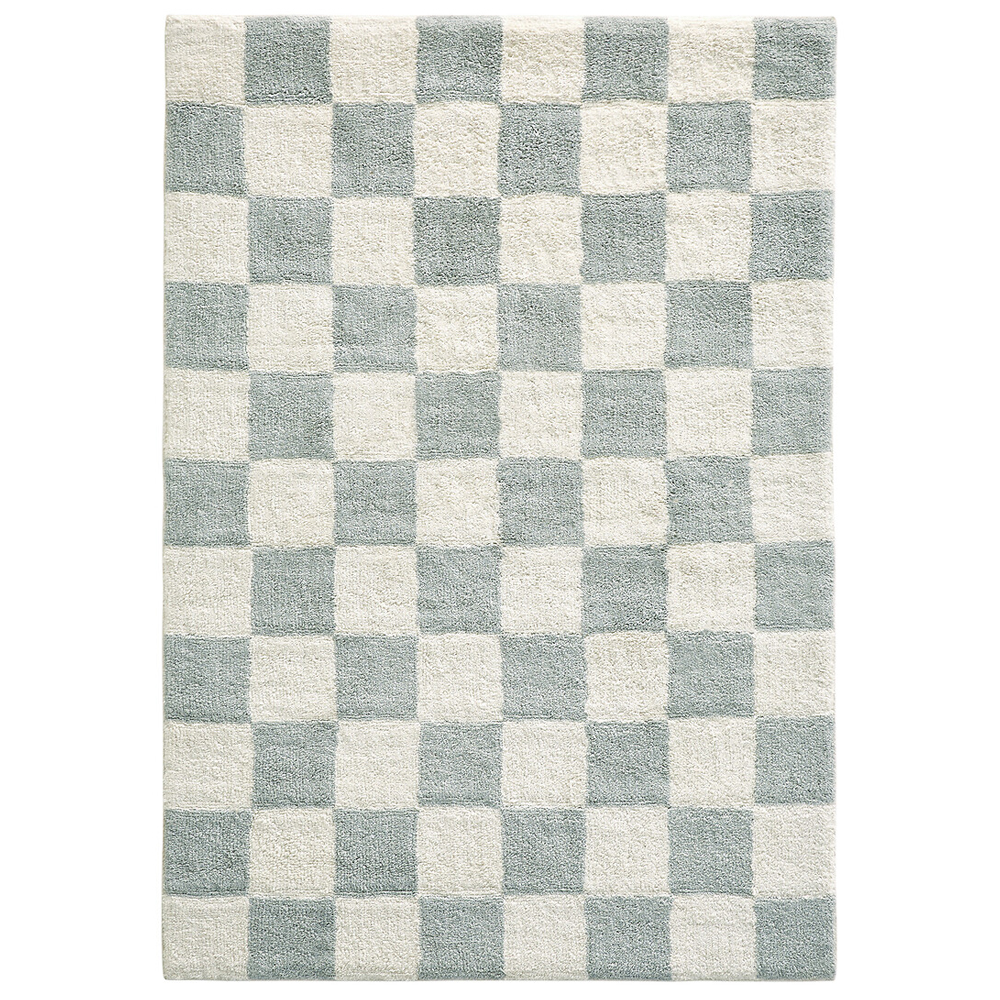 Ковер с шахматным принтом Chess Layout из хлопка