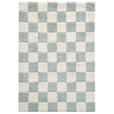 Ковер с шахматным принтом Chess Layout из хлопка