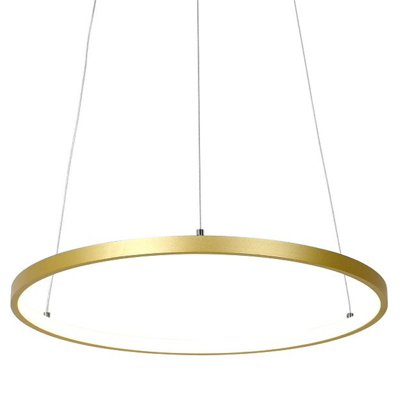 Кольцевая люстра золотого цвета 40 см