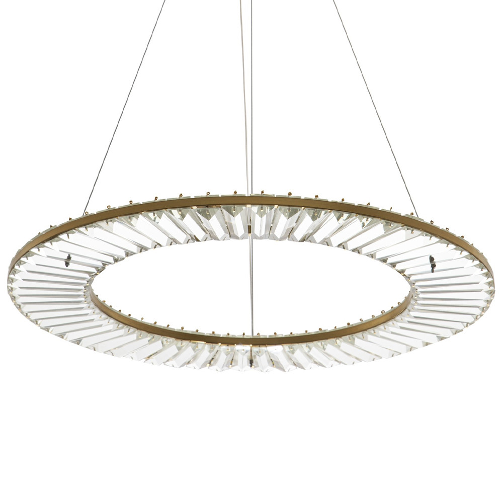 Кольцевая люстра с хрустальным декором Maude Crystal Chandelier