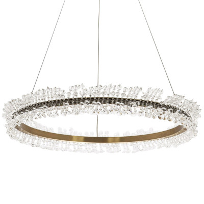 Кольцевая люстра с хрустальным декором Rowan Crystal Ring Horizontal Chandelier