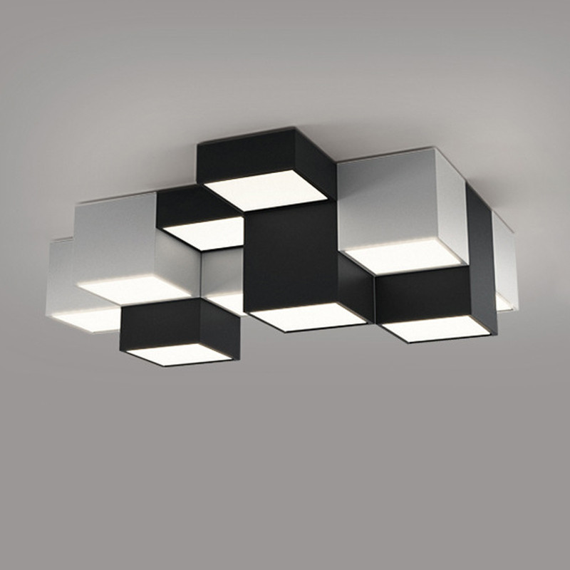 Комбинация из 12-ти геометрических потолочных светильников Twelve Geometric Lamps