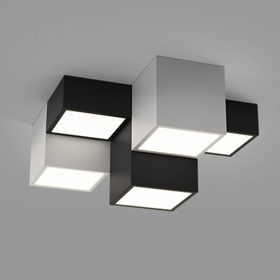 Комбинация из 5-ти геометрических потолочных светильников Five Geometric Lamps