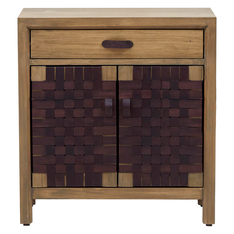 Комод Braided Leather Wood Chest of Drawers M