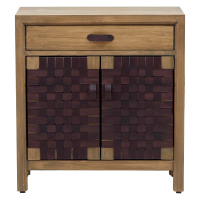 Комод Braided Leather Wood Chest of Drawers M