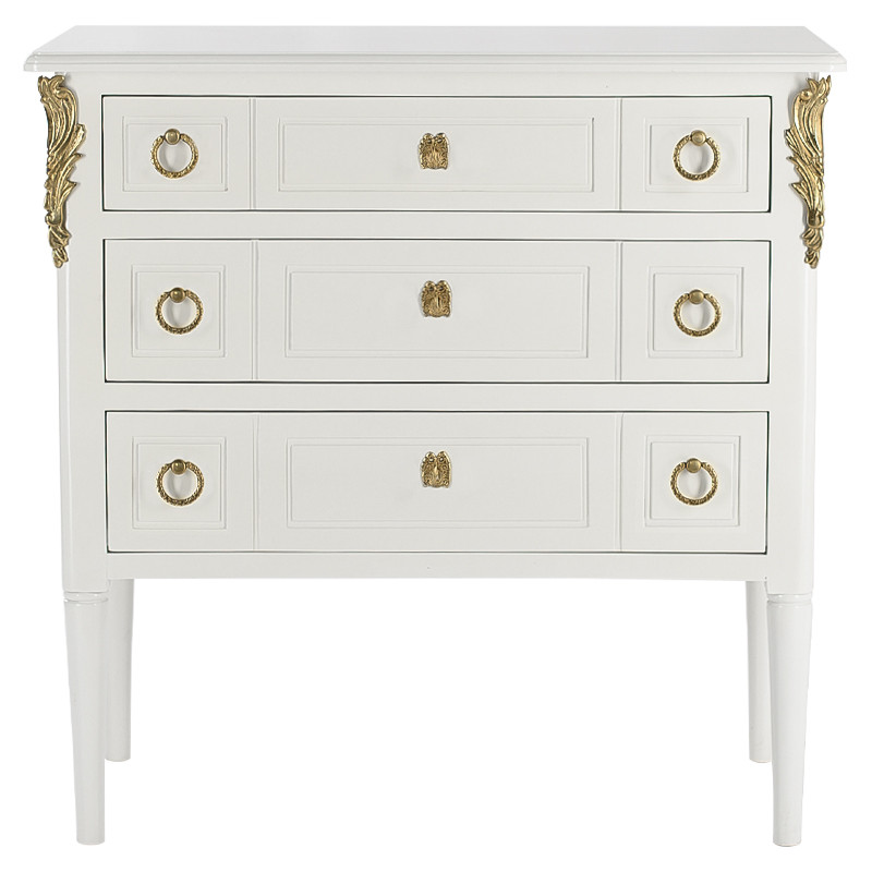 Комод белый L.XV CHEST OF DRAWERS Aurore