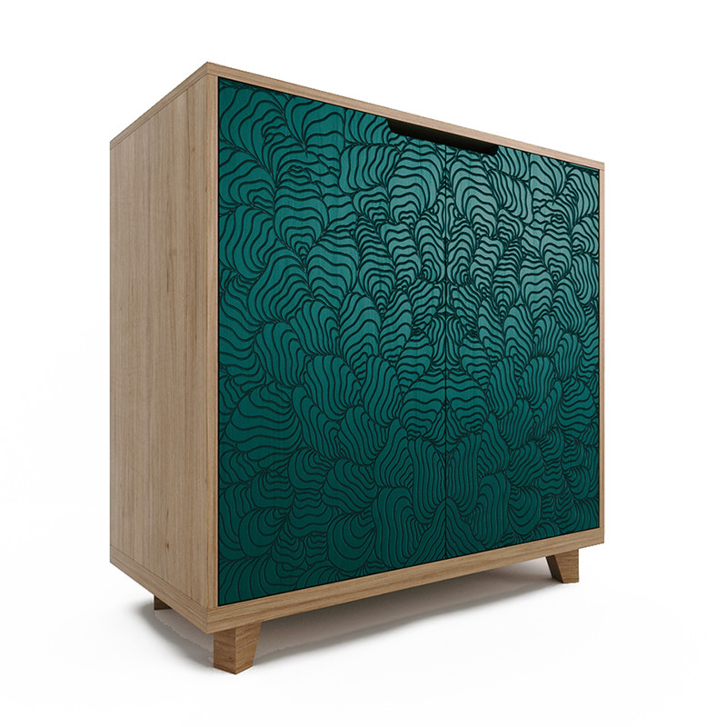 Комод бирюзовый с орнаментом Fern Brian