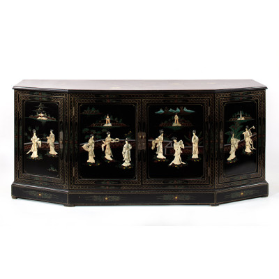 Комод в китайском стиле Chinese Black Chest of Drawers Нидерланды