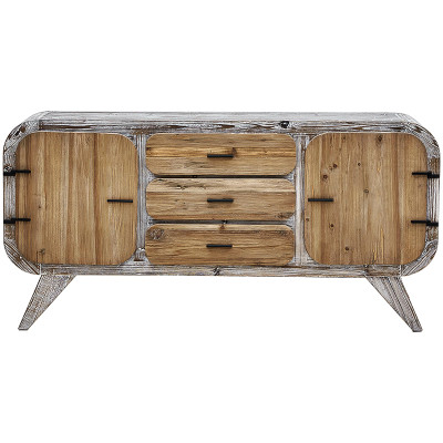 Комод в стиле Лофт Kelowm chest of drawers с 3-мя ящиками и 2-мя дверцами